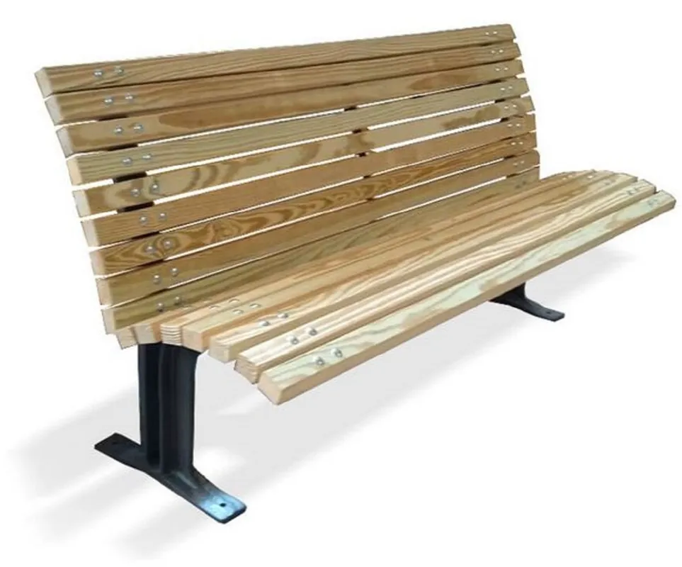 Casa Padrino panca da parco - Panca da città con schienale naturale / nero 180 cm Letzte Chance
