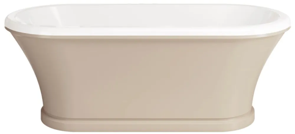 Neue Kollektion Casa Padrino vasca da bagno Art Nouveau beige / bianco 170 cm - Vasca da bagno autoportante in stile retrò