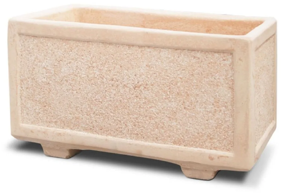 Casa Padrino vaso da fiori in cemento rosa 102 x 42 x A. 44 cm - Vaso per piante rettangolare in cemento Neu Im Sortiment