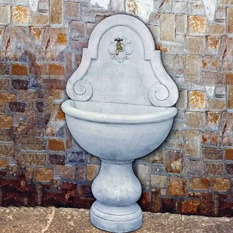 Direktkauf Casa Padrino fontana da parete Art Nouveau di lusso grigio 80 x A. 146 cm - Fatto in Italia
