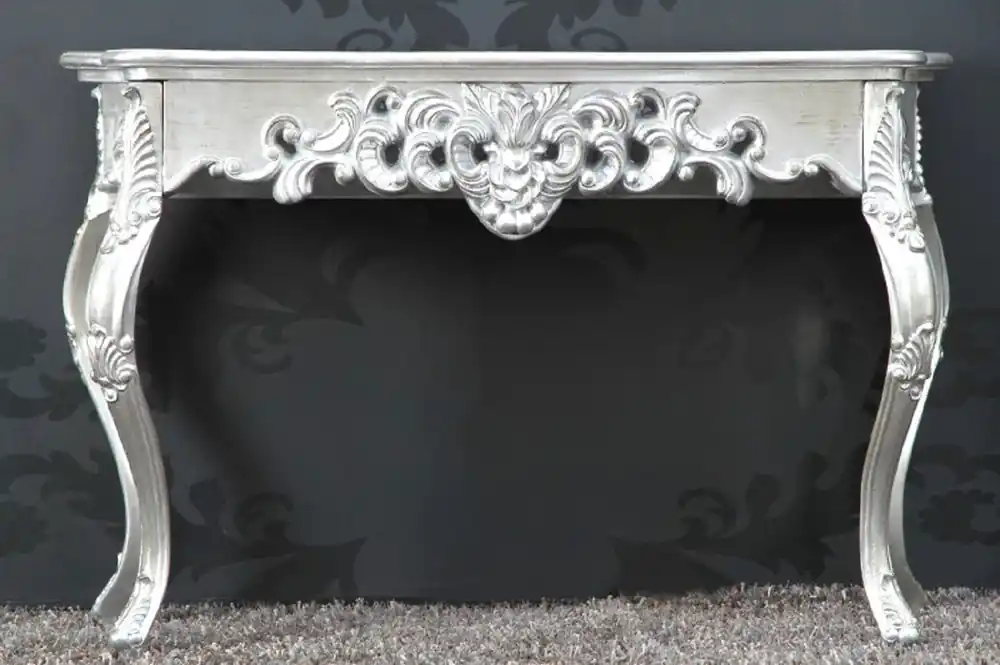 Preiswert Casa Padrino consolle barocco argento 85 cm - Consolle in stile barocco - Mobili barocchi