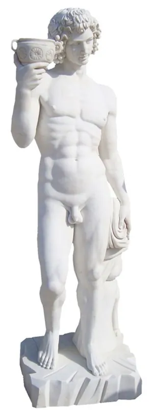 Casa Padrino Scultura in Marmo in Stile Antico Uomo Bianco A. 180 cm Super-Preis