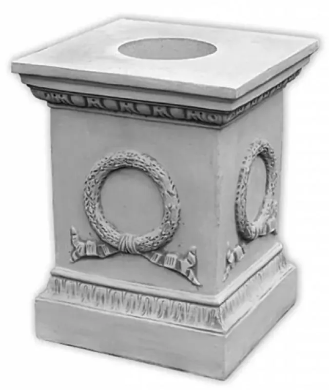 Casa Padrino piedistallo decorativa da giardino barocco grigio A.74 cm - Accessori da giardino barocco Markenware