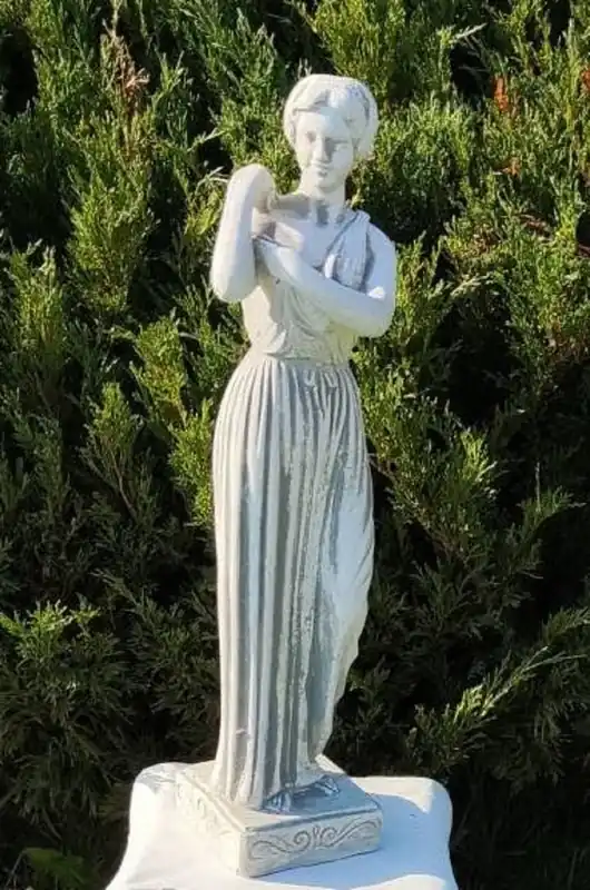 Beliebt Casa Padrino Scultura Decorativa da Giardino in Pietra Art Nouveau Signora Grigio A. 48 cm