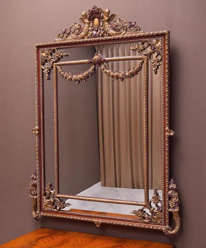 Knallerangebot Casa Padrino specchio barocco di lusso marrone / bronzo A. 158 cm - Specchio da parete in stile barocco - Fatto in Italia