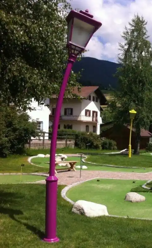 Schnäppchen Casa Padrino lanterna da giardino Art Nouveau viola A. 353,5 cm - Illuminazione esterna