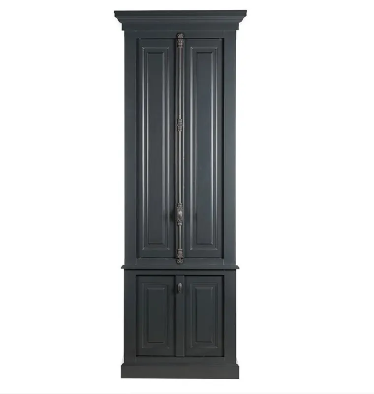 Casa Padrino Abbigliamento in legno solide grigio con un appocia spazio di proproeita 48 X 88 X 245 CM con 4 porte Billig