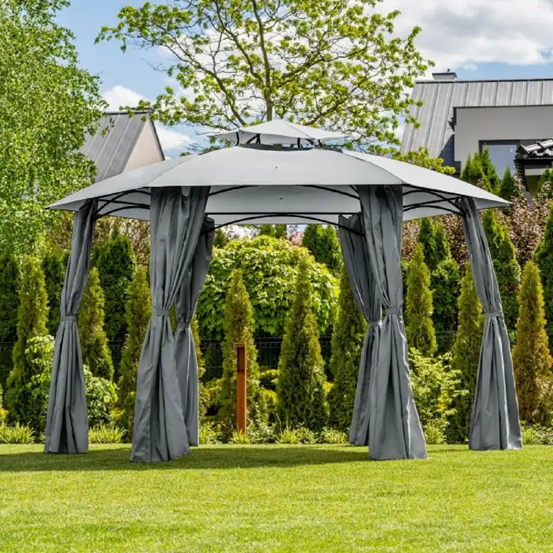 Meistverkauft Casa Padrino padiglione di lusso grigio 360 x A. 270 cm - Mobili da giardino e patio