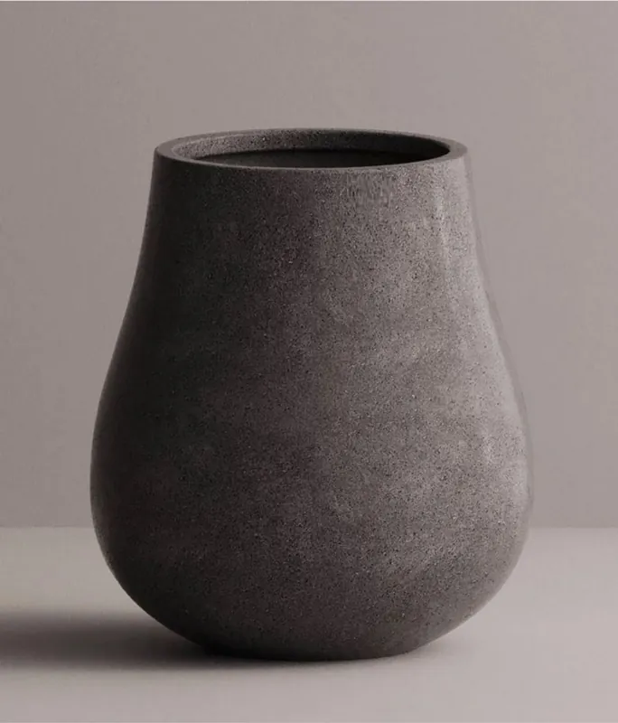 Jetzt Kaufen Casa Padrino vaso da fiori in cemento XXL di lusso per decorazione da giardino antracite Ø 88 x A. 100 cm
