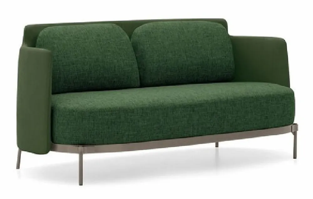 Abverkauf Casa Padrino divano di lusso a 2 posti verde / bronzo 160 cm - Mobili per soggiorno e hotel