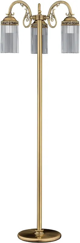 Preisknaller Casa Padrino lampada da terra barocco di lusso ottone con patina A. 166 cm - Lampade da terra in stile barocco