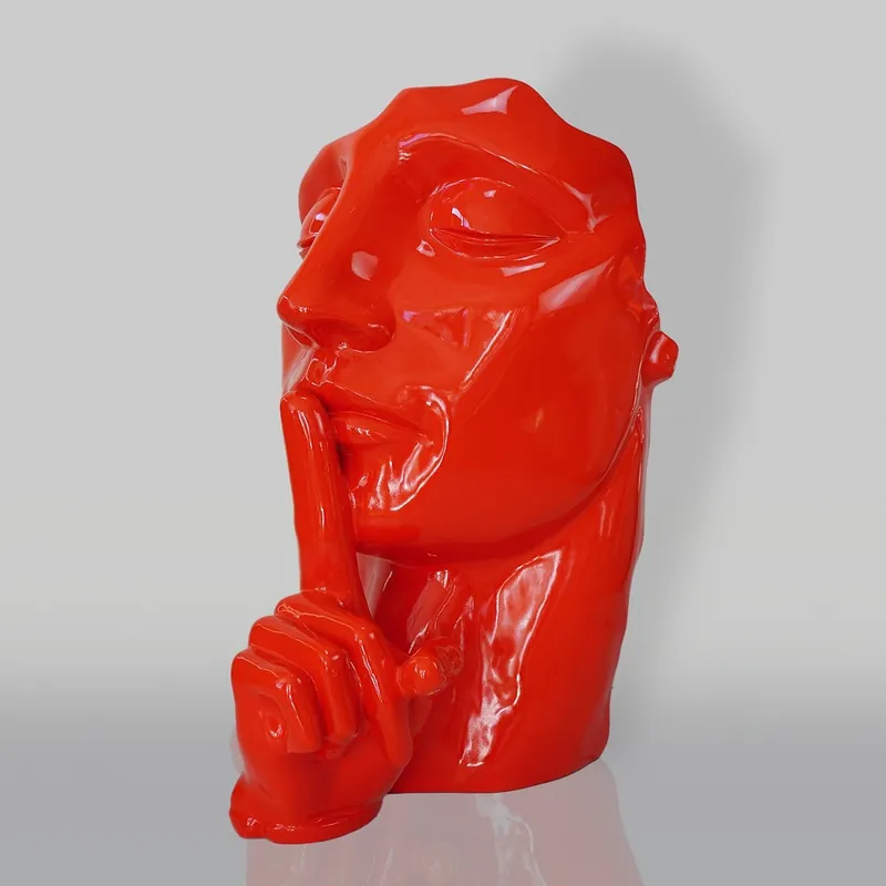 Casa Padrino scultura decorativa XXL rosso A. 140 cm - Decorazione del soggiorno e giardino Geprüft