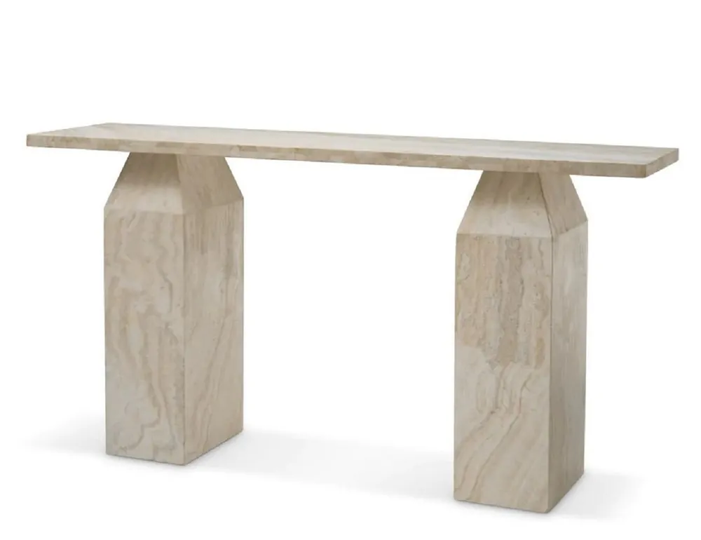 Casa Padrino consolle di lusso in travertino beige 150 cm - Mobili di lusso Sonderaktion