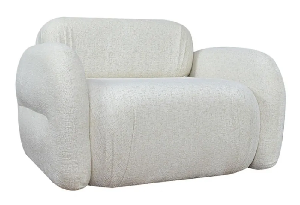 Preisreduziert Casa Padrino poltrona di lusso da soggiorno e hotel bianco 110 x 95 x A. 73 cm - Mobili di lusso