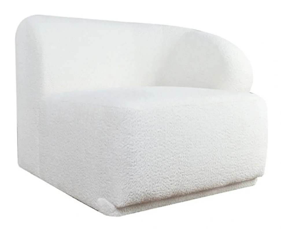 Meistverkauft Casa Padrino poltrona di lusso lato destro bianco 87 x 94 x A. 75 cm - Mobili modulare