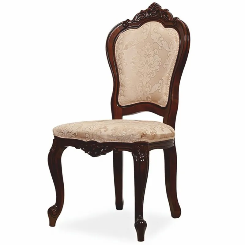 Casa Padrino sedia da pranzo barocco di lusso beige / marrone scuro - Squisito mobile barocco Neu Im Sortiment