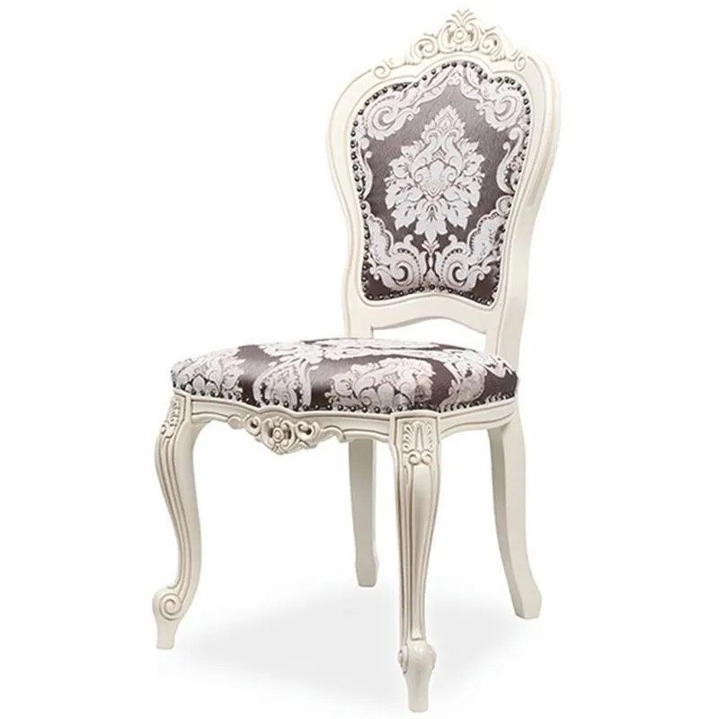Casa Padrino sedia da pranzo barocco di lusso nero / bianco - Squisito mobile barocco Top-Seller