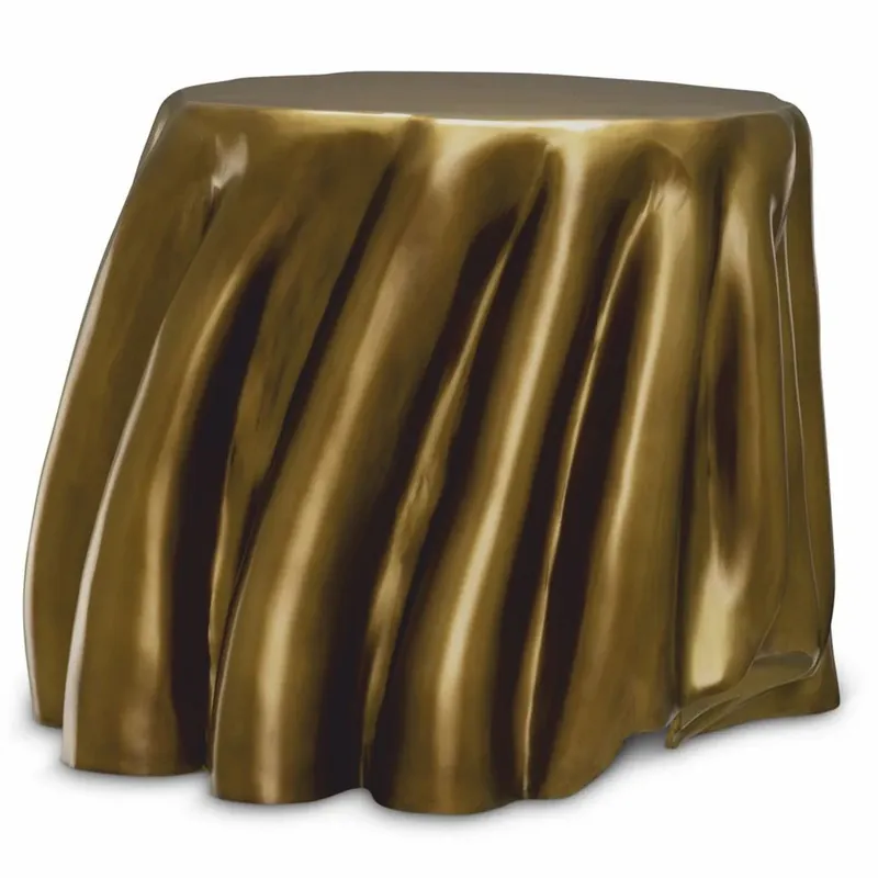 Knallerangebot Casa Padrino tavolino di lusso in alluminio ottone vintage 65 x 57 x A. 45,5 cm - Mobili di lusso