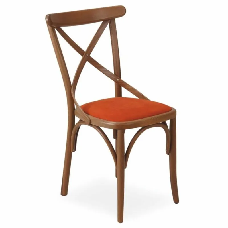 Casa Padrino sedia da pranzo di lusso marrone / rosso A. 87 cm - Mobile per sala da pranzo in legno massello Ausverkauf