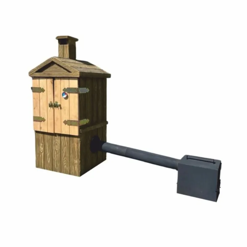 Billig Casa Padrino camino fumante di lusso in cemento con aspetto legno marrone / naturale A. 132 cm