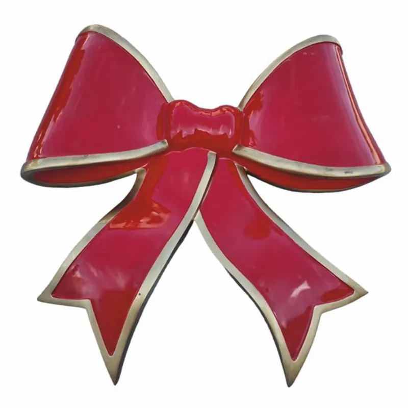 Casa Padrino fiocco decorativo XXL per albero di Natale bordeaux rosso / oro 140 cm Sale