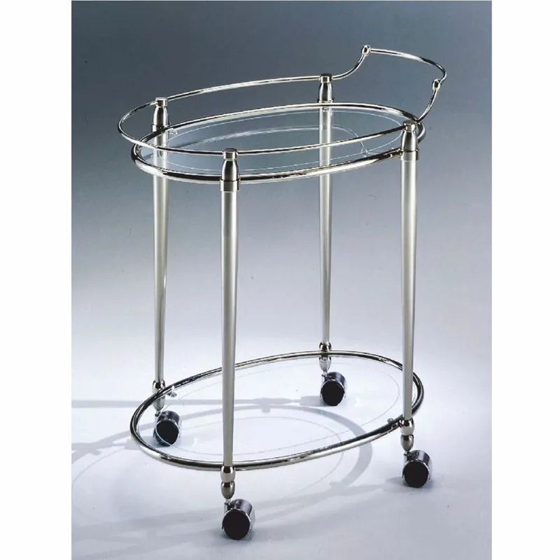 Neue Ware Casa Padrino carrello da portata di lusso argento 70 x 47 x A. 74 cm - Fatto in Italia