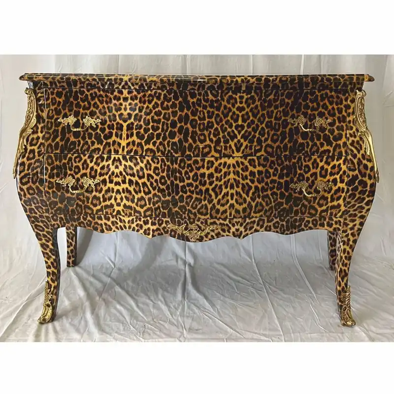 Sonderaktion Casa Padrino cassettone barocco con design leopardato e 2 cassetti - Mobili barocchi