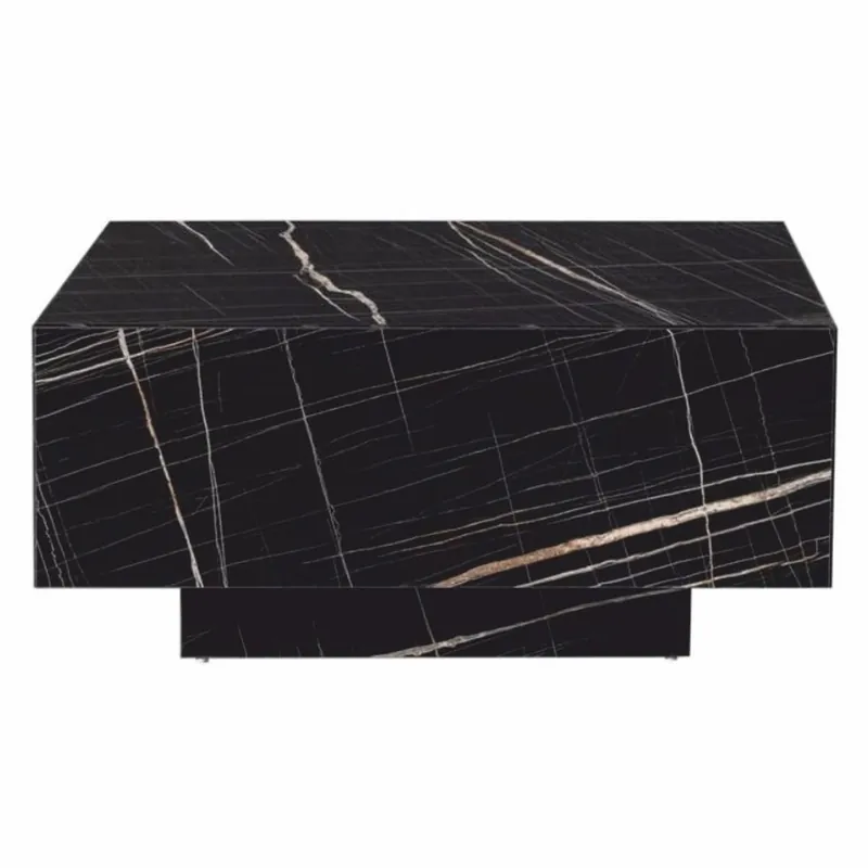 Casa Padrino tavolo da salotto di lusso in marmo nero 104 cm - Mobile da soggiorno Ausverkauf