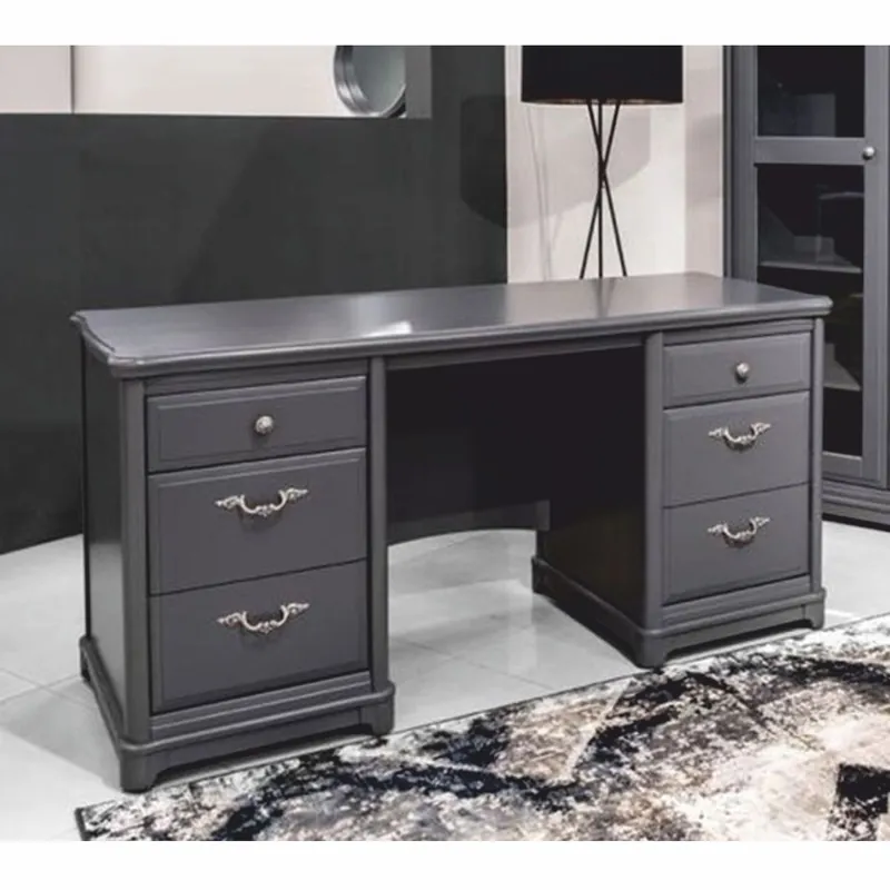 Geprüft Casa Padrino scrivania in stile country grigio 155,8 cm - Mobili da ufficio in stile country