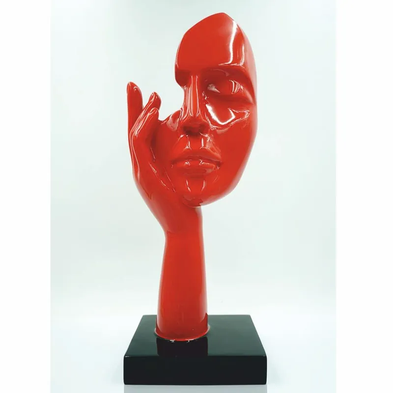 Casa Padrino scultura decorativa rosso / nero A. 50 cm - Decorazione ufficio Neuheit