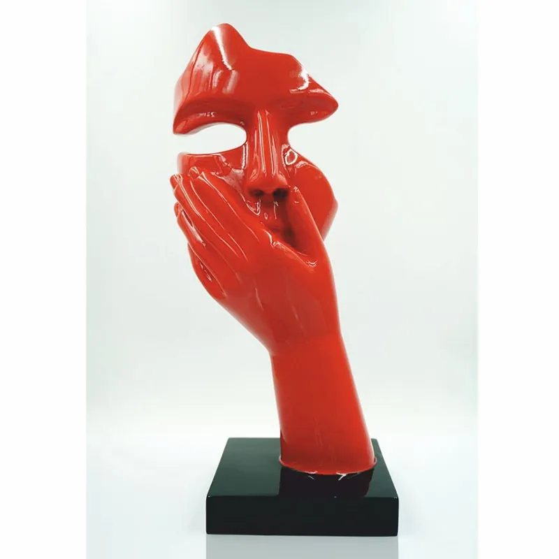 Casa Padrino scultura decorativa rosso / nero A. 50 cm - Figure decorative Jetzt Bestellen