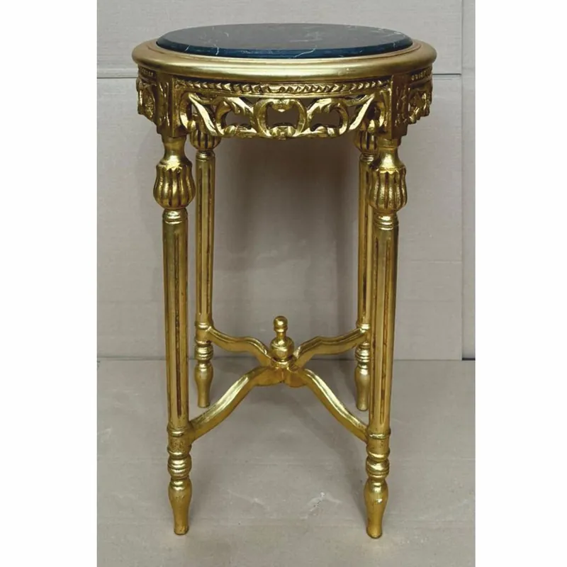 Casa Padrino tavolino barocco oro / nero Ø 45 x A. 72 cm - Mobile barocco Letzte Chance