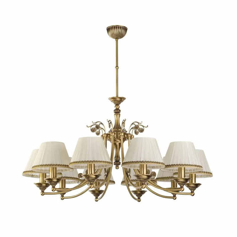 Casa Padrino lampadario barocco di lusso ottone con patina / crema Ø 83 x A. 70 cm Bestpreis