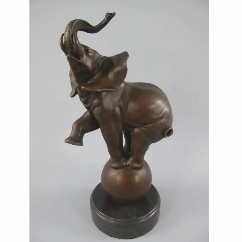 Casa Padrino scultura decorativa in bronzo elefante bronzo / nero A. 33 cm - Figura decorativa Top-Preis