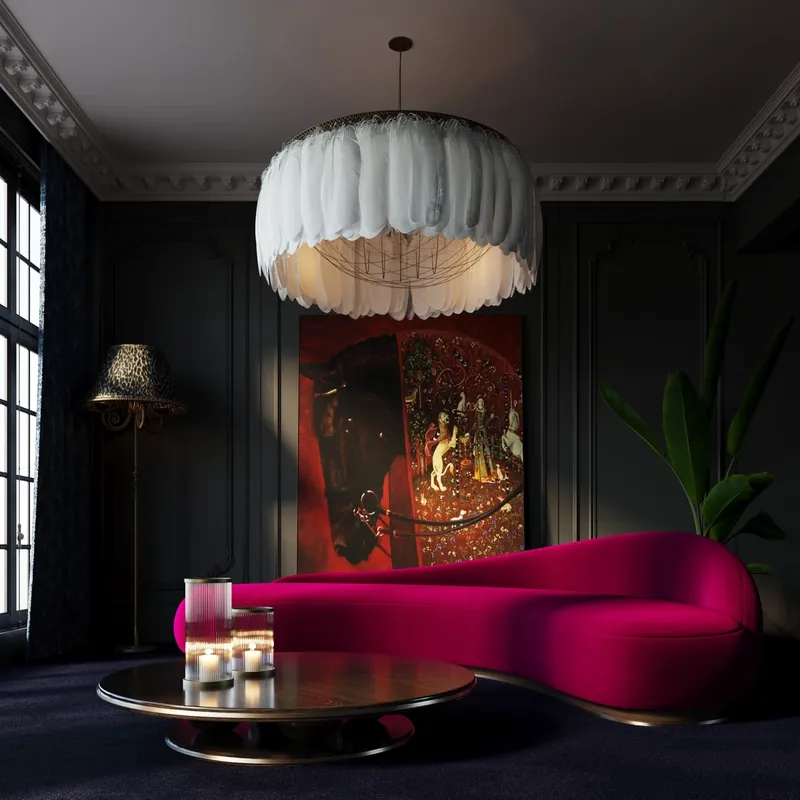 Casa Padrino divano di lusso in velluto lato destro rosa / marrone / argento 280 cm - Mobili per soggiorno e hotel Abverkauf