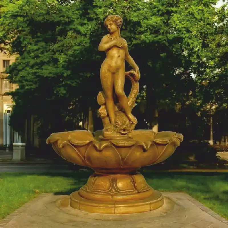 Casa Padrino fontana barocco beige antico Ø 145 x A. 210 cm - Magnifica fontana da giardino Bestseller