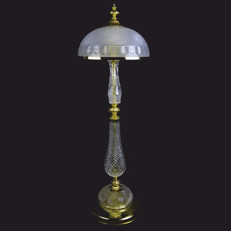 Billig Casa Padrino Lampada da Terra a LED in Cristallo Barocco di Lusso Oro Lucido Ø 35 x A. 107 cm