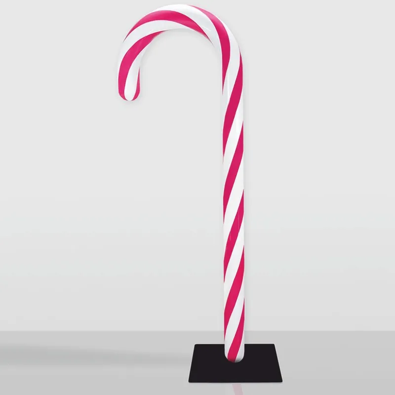 Meistverkauft Casa Padrino bastoncino di zucchero decorativo XXL bianco / rosa / nero A. 235 cm - Decorazione natalizia