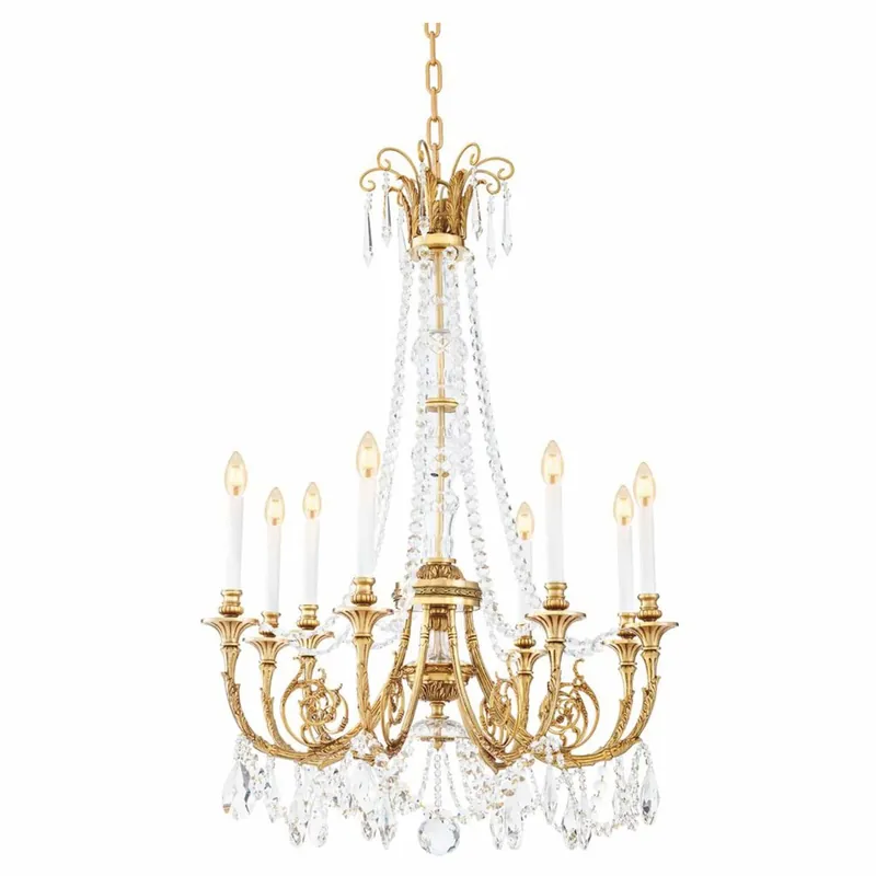 Casa Padrino lampadario barocco di lusso in cristallo oro antico Ø 80 x A. 116 cm - Qualità di lusso Saisonangebot