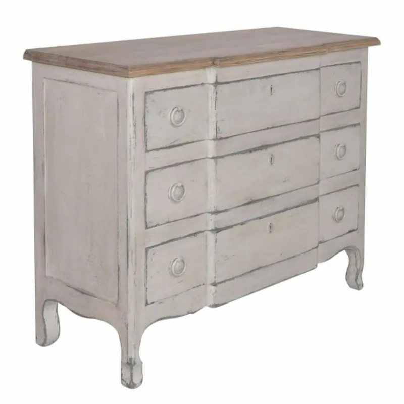Top-Seller Casa Padrino cassettone in stile country con 3 cassetti grigio antico / marrone 100 cm - Mobili in stile country