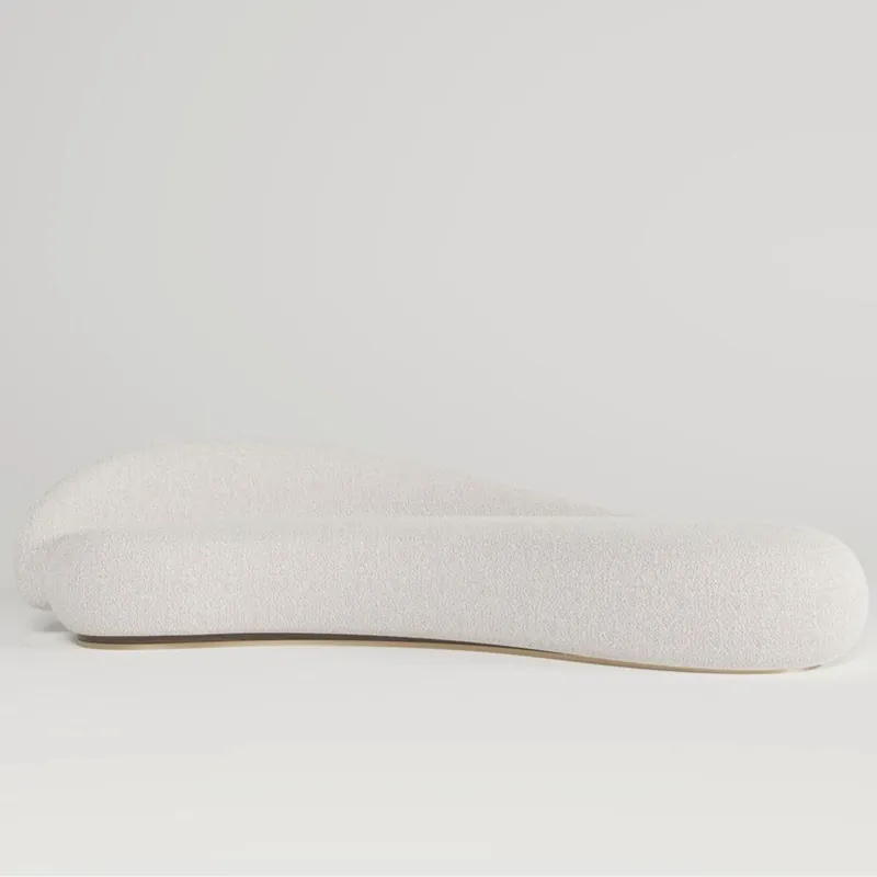 Casa Padrino divano di lusso lato sinistro bianco / marrone scuro / ottone 280 cm - Mobili per soggiorno e hotel Ausverkauf