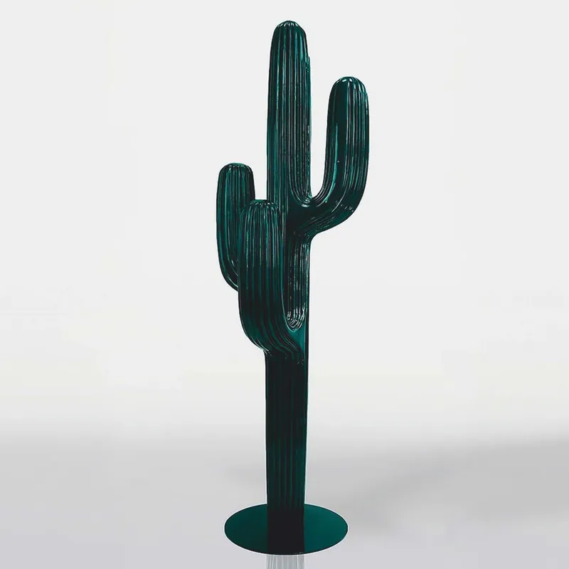 Casa Padrino cactus decorativo XXL verde metallizzato A. 195 cm - Decorazione da giardino Letzte Chance
