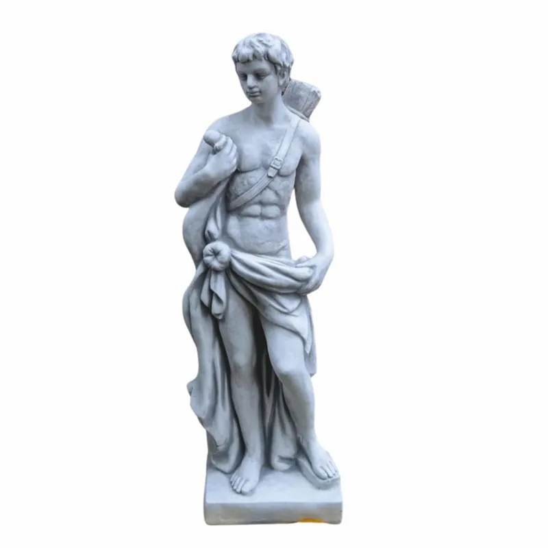 Mega-Angebot Casa Padrino Scultura Art Nouveau del Giardino Uomo Grigio A. 85 cm - Figura da Giardino