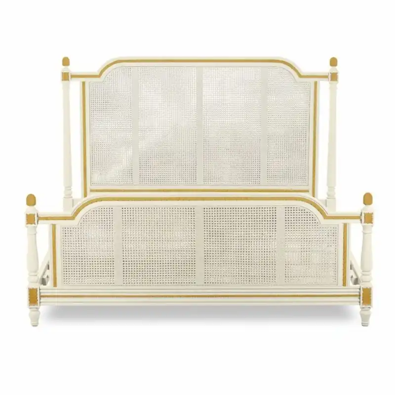 Preiswert Casa Padrino letto barocco di lusso avorio / oro - Mobili per camera da letto in stile barocco