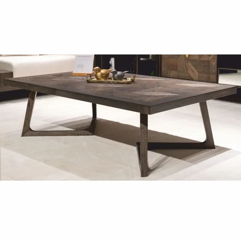 Casa Padrino tavolo da salotto di lusso in legno massello marrone 138 cm - Mobili per hotel e soggiorno Beliebt