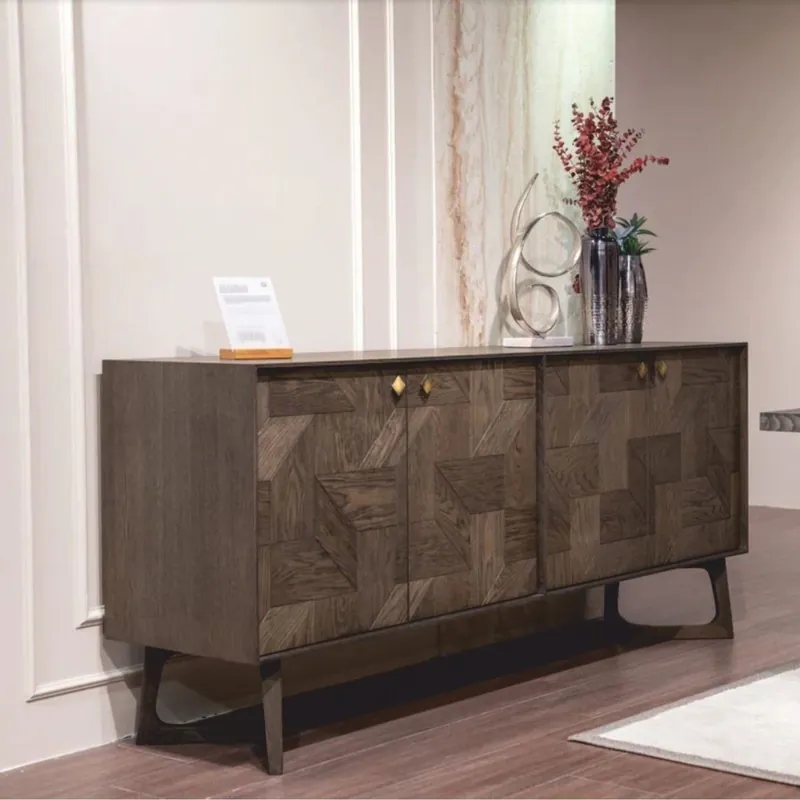 Sonderangebot Casa Padrino credenza di lusso con 4 ante marrone / ottone 210 cm - Mobili di lusso