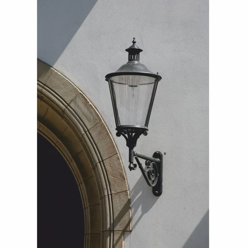 Neue Kollektion Casa Padrino lampada da parete per esterno Art Nouveau grigio A. 131,5 cm - Illuminazione da esterno