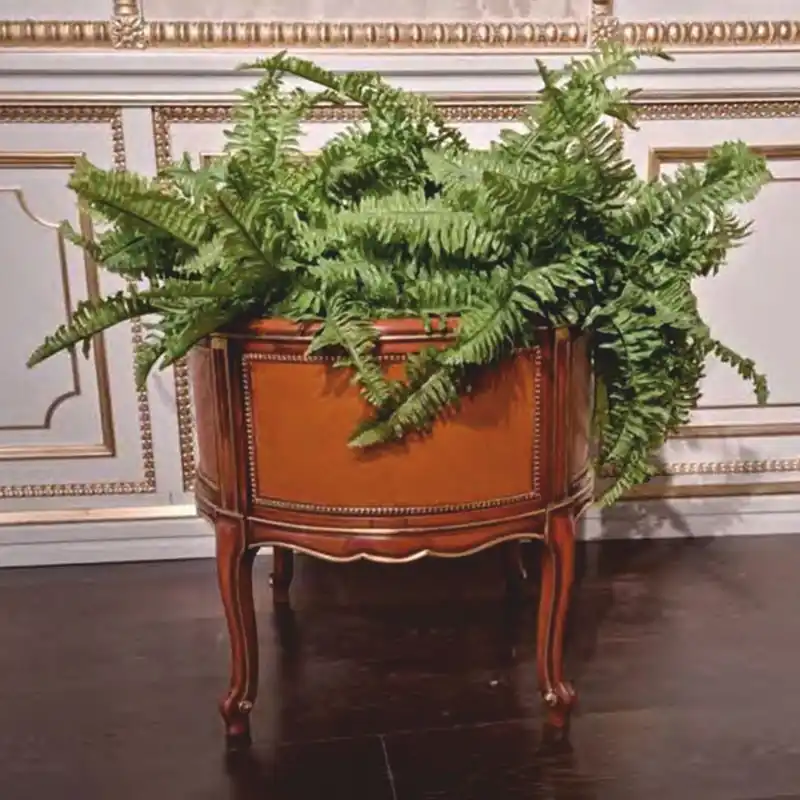 Casa Padrino vaso da fiori barocco di lusso marrone / marrone chiaro Ø 53 cm - Fatto in Italia Kracherpreis