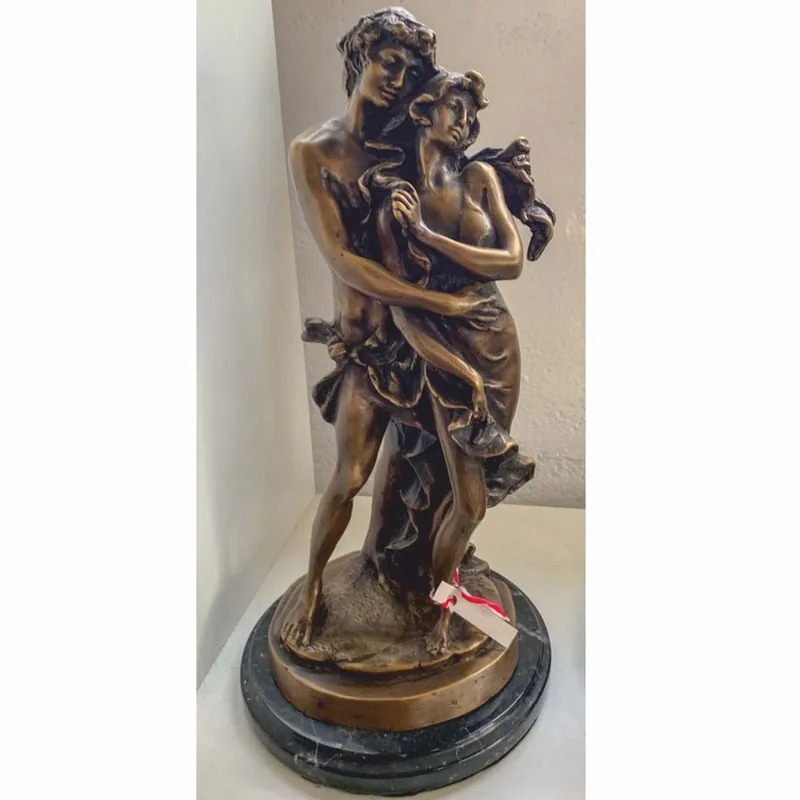 Casa Padrino scultura decorativa Art Nouveau in bronzo uomo e donna bronzo / nero A. 35 cm - Decorazione scrivania Sofort Bestellen