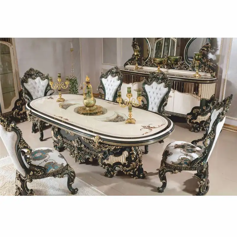 Casa Padrino set di 6 sedie da pranzo barocco di lusso - Mobili da pranzo in stile barocco fatti a mano Zertifiziert
